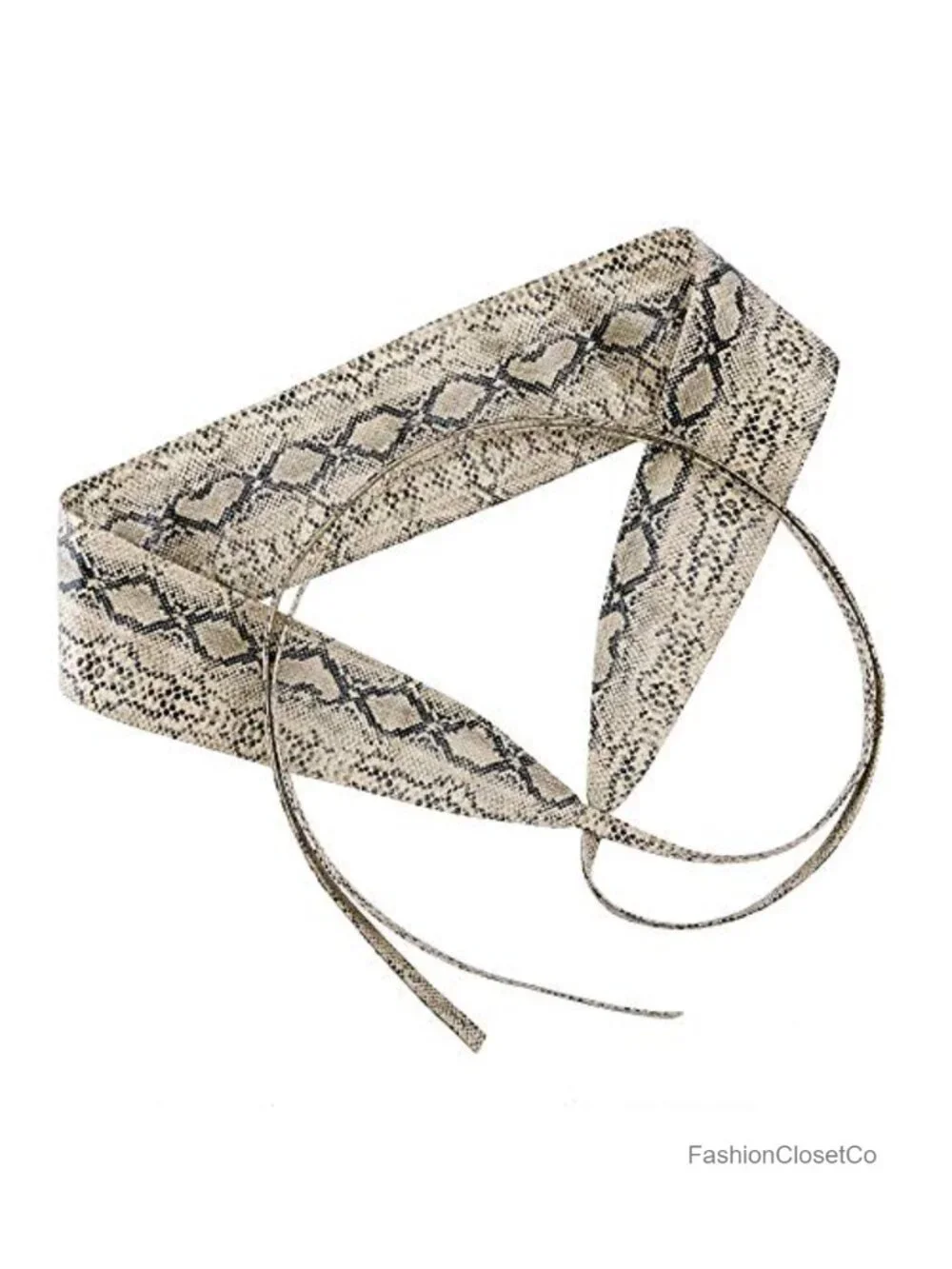 Women's PU Leather Cinch Belt Self Tie Wrap Bowknot Waistband